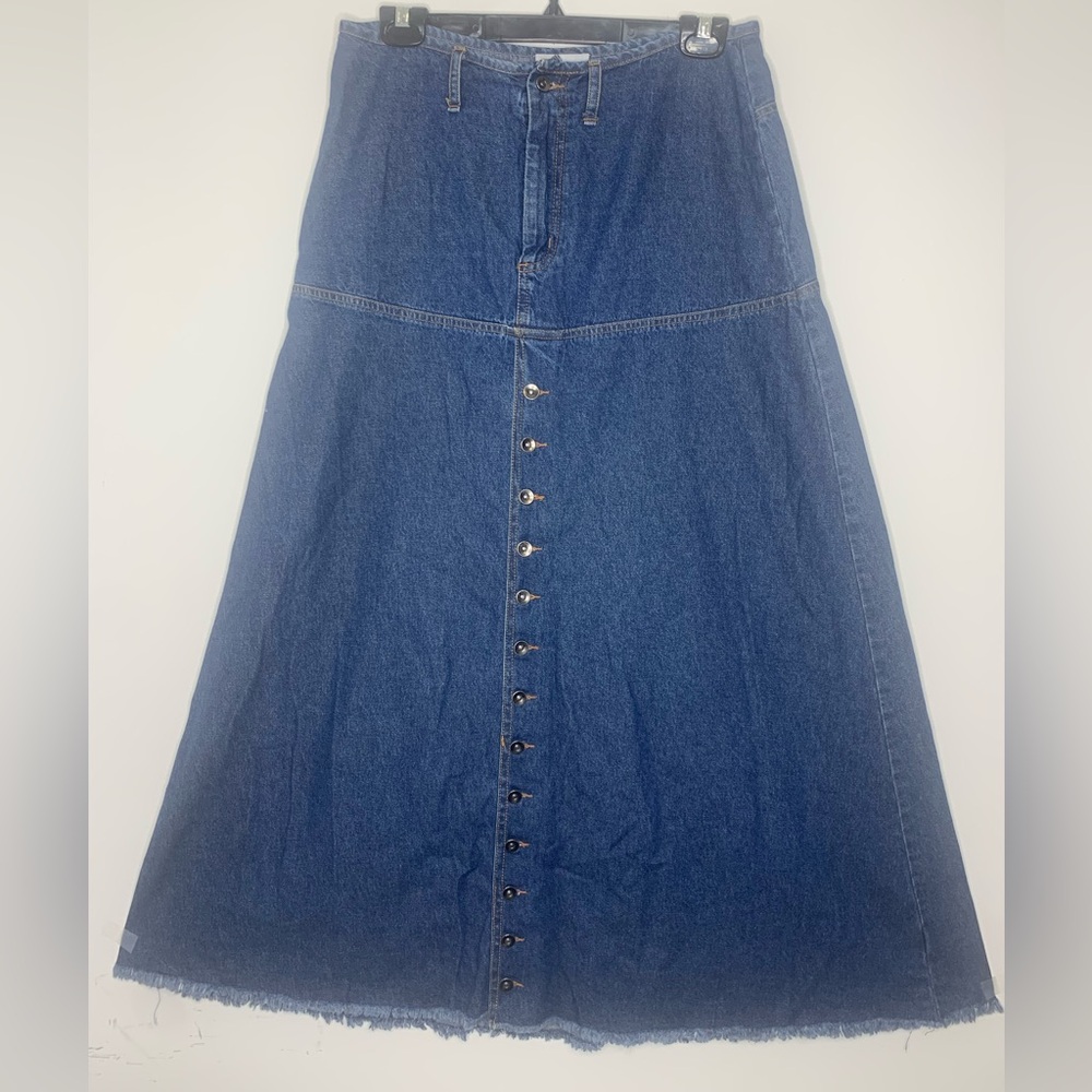 Paper Parachute Indigo A-Line Denim Skirt